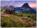 Glacier National Park Montana Print Metal Wall Art – Scenic Mountain Wall Decor