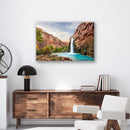Havasu Falls Print Metal Wall Art – Arizona Waterfall Scenic Nature Decor