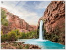 Havasu Falls Print Metal Wall Art – Arizona Waterfall Scenic Nature Decor