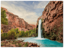 Havasu Falls Print Metal Wall Art – Arizona Waterfall Scenic Nature Decor