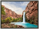 Havasu Falls Print Metal Wall Art – Arizona Waterfall Scenic Nature Decor