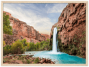 Havasu Falls Print Metal Wall Art – Arizona Waterfall Scenic Nature Decor