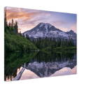 Mount Rainier Print Metal Wall Art – Pacific Northwest Mountain Scenic Decor