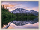 Mount Rainier Print Metal Wall Art – Pacific Northwest Mountain Scenic Decor