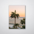 Ocean Palm Trees Print Metal Wall Art – Tropical Beach Coastal Home Decor