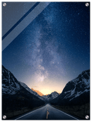 Open Road Print Metal Wall Art – Highway Road Trip Adventure Scenic Decor