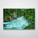 Pacific Northwest River Print Metal Wall Art – Scenic Waterway Nature Wall Decor