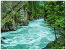 Pacific Northwest River Print Metal Wall Art – Scenic Waterway Nature Wall Decor