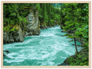 Pacific Northwest River Print Metal Wall Art – Scenic Waterway Nature Wall Decor