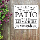 Patio Memories Sign Print Metal Wall Art – Outdoor Patio Garden Home Decor