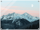 Rocky Mountain Winter Print Metal Wall Art – Colorado Snowy Landscape Wall Decor