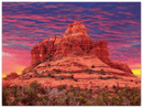 Sedona Print Metal Wall Art – Arizona Red Rock Desert Landscape Wall Decor