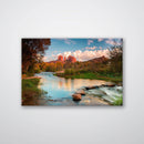 Sedona River Print Metal Wall Art – Arizona Red Rock Canyon Scenic Decor