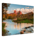 Sedona River Print Metal Wall Art – Arizona Red Rock Canyon Scenic Decor