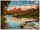 Sedona River Print Metal Wall Art – Arizona Red Rock Canyon Scenic Decor