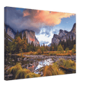Yosemite Basin Print Metal Wall Art – California National Park Scenic Wall Decor