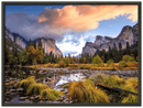 Yosemite Basin Print Metal Wall Art – California National Park Scenic Wall Decor
