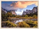Yosemite Basin Print Metal Wall Art – California National Park Scenic Wall Decor