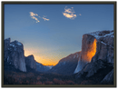 Yosemite Firefall Print Metal Wall Art – California National Park Horsetail Falls Decor