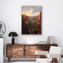 Zion National Park Print Metal Wall Art – Utah Canyon Scenic Wall Decor