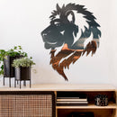 Desert Lion Metal Wall Art – Wildlife Majestic Safari Animal Home Decor
