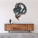 Desert Lion Metal Wall Art – Wildlife Majestic Safari Animal Home Decor