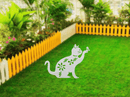 Cat Garden Stake - Metal Art