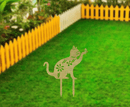Cat Garden Stake - Metal Art