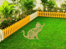 Cat Garden Stake - Metal Art