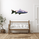 Mount Rainier Trout Metal Wall Art – Pacific Northwest Fishing Nature Decor