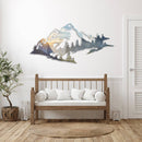 Yosemite Mountain Range View Metal Wall Art – National Park Wall Decor