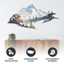 Yosemite Mountain Range View Metal Wall Art – National Park Wall Decor
