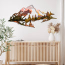 Zion Mountain Range View Metal Wall Art – National Park Wall Decor