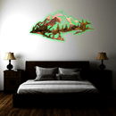 Zion Mountain Range View Metal Wall Art – National Park Wall Decor