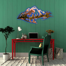 Zion Mountain Range View Metal Wall Art – National Park Wall Decor