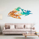 Yellowstone Mountain Range View Metal Wall Art – National Park Wall Decor