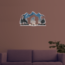 Yosemite Bigfoot Metal Wall Art – Funny Sasquatch Nature Wall Decor
