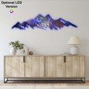 Galactic Mountains Metal Wall Art – Space Galaxy Cosmic Wall Decor