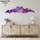 Galactic Mountains Metal Wall Art – Space Galaxy Cosmic Wall Decor