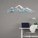 Snow-Capped Rocky Mountains Metal Wall Art – Winter Landscape Home Decor