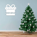 Christmas Present Monogram - Metal Wall Art