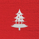 Christmas Tree Monogram - Metal Wall Art