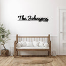 Family Name Sign - Metal Wall Art