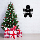 Gingerbread Man Monogram - Metal Wall Art