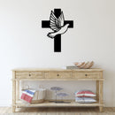 Dove Cross - Metal Wall Art