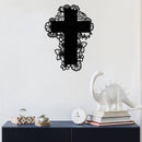 Floral Cross - Metal Wall Art