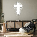 Floral Cross - Metal Wall Art