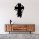 Floral Cross - Metal Wall Art