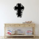 Floral Cross - Metal Wall Art