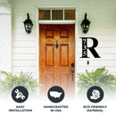 Monogram Address Sign - Metal Wall Art